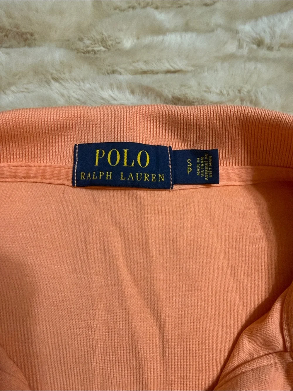 Polo by Ralph Lauren Orange Short-Sleeve Polo with Navy Pony